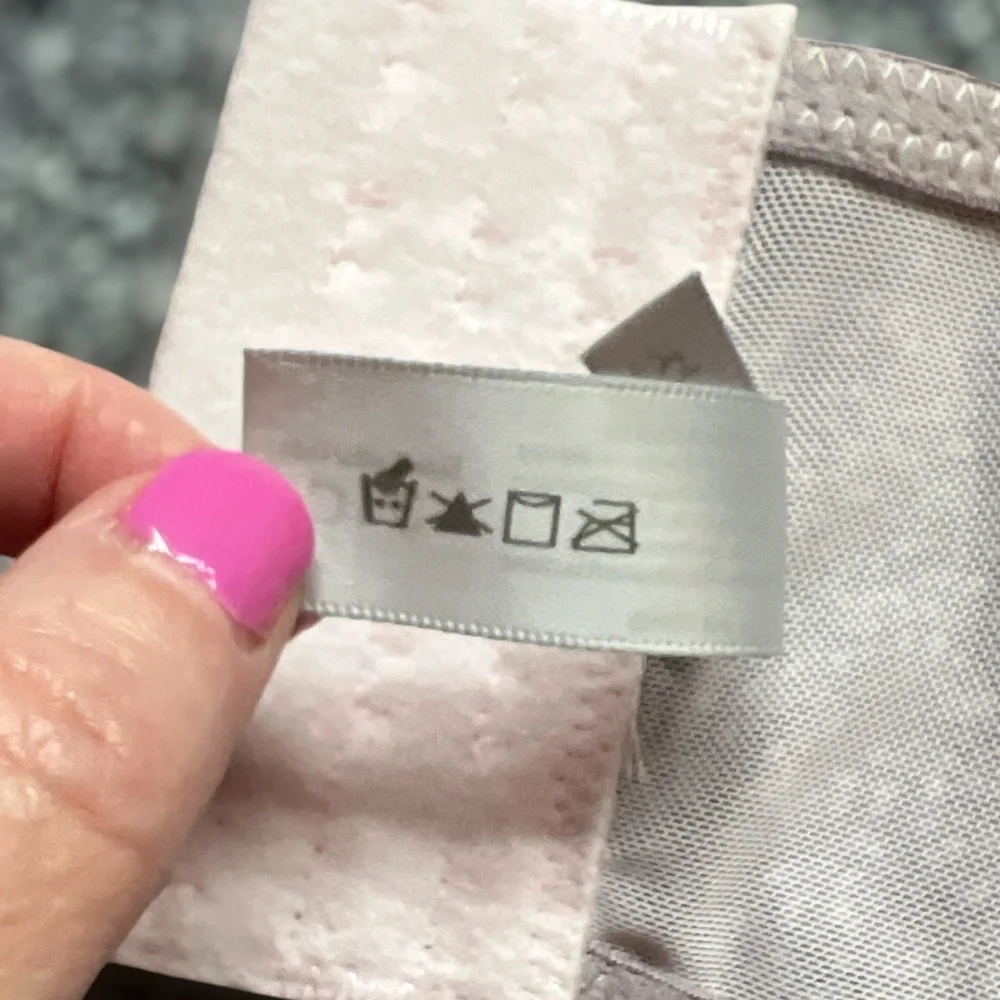 ***Final Drop*** NWT Sophie B Pink Lace over Gray Longline Bra 34C - Picture 13 of 13